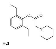 (2,6-diethylphenyl) 2-piperidin-1-ylacetate,hydrochloride Structure