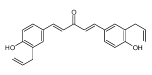 1,5-bis(4-hydroxy-3-prop-2-enylphenyl)penta-1,4-dien-3-one结构式