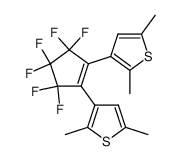 1,2-bis(2,5-dimethyl-3-thienyl)-3,3,4,4,5,5-hexafluorocyclopentene结构式