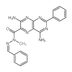 4,7-diamino-N-(benzylideneamino)-N-methyl-2-phenyl-pteridine-6-carboxamide picture