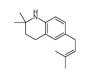 1,2,3,4-Tetrahydro-2,2-dimethyl-6-(3-methyl-2-butenyl)quinoline structure