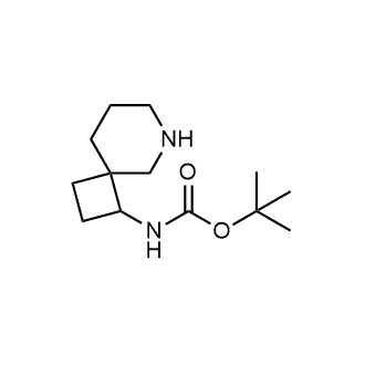 (6-氮杂螺[3.5]壬基-1-基)氨基甲酸叔丁酯结构式