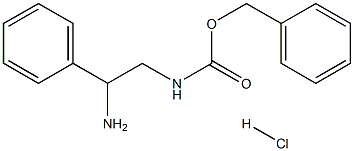 (2-Amino-2-phenyl-ethyl)-carbamic acid benzyl ester hydrochloride Structure