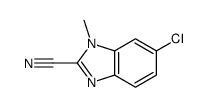 2-Benzimidazolecarbonitrile,6-chloro-1-methyl-(8CI) Structure