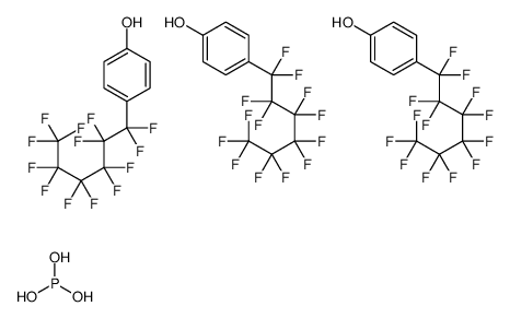 phosphorous acid,4-(1,1,2,2,3,3,4,4,5,5,6,6,6-tridecafluorohexyl)phenol结构式