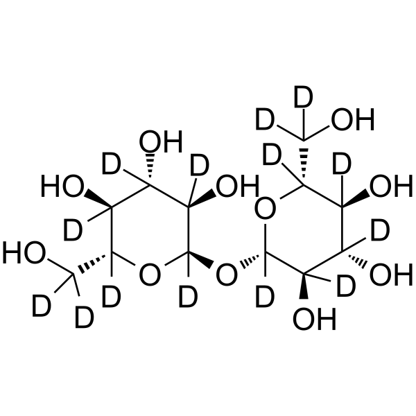 α,β-Trehalose-d14 Structure