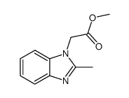 methyl 2-(2-methyl-1H-benzimidazol-1-yl)acetate Structure