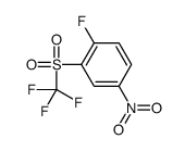 1-fluoro-4-nitro-2-(trifluoromethylsulfonyl)benzene Structure