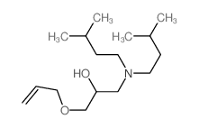 1-(bis(3-methylbutyl)amino)-3-prop-2-enoxy-propan-2-ol Structure