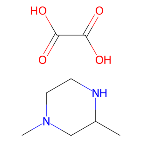 (3R)-1,3-dimethylpiperazine; oxalic acid structure