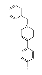 4-(4-chlorophenyl)-1,2,3,6-tetrahydro-1-(phenylmethyl)-pyridine Structure