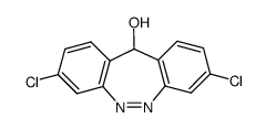 3,8-dichloro-11H-dibenzo[c,f][1,2]diazepin-11-ol结构式