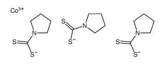 cobalt(3+),pyrrolidine-1-carbodithioate结构式