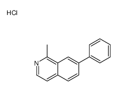 1-methyl-7-phenylisoquinolin-2-ium,chloride Structure