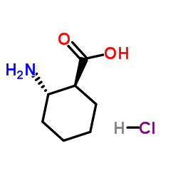 (1S,2S)-2-氨基环己烷-1-羧酸盐酸盐结构式