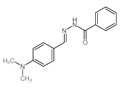 Benzoicacid, 2-[[4-(dimethylamino)phenyl]methylene]hydrazide结构式