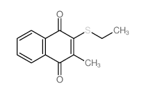 2-(Ethylthio)-3-methyl-1,4-naphthoquinone structure