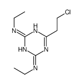 6-(2-chloroethyl)-2-N,4-N-diethyl-1,3,5-triazine-2,4-diamine Structure