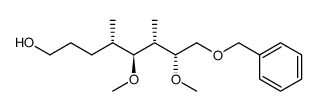 (4S,5S,6S,7R)-5,7-Dimethoxy-4,6-dimethyl-8-(phenylmethoxy)-1-octanol结构式
