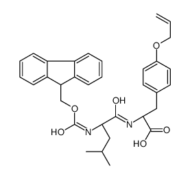 (2S)-2-[[(2S)-2-(9H-fluoren-9-ylmethoxycarbonylamino)-4-methylpentanoyl]amino]-3-(4-prop-2-enoxyphenyl)propanoic acid结构式