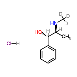 (1s,2s)-(+)-pseudoephedrine-d3 hcl (n-methyl-d3) Structure
