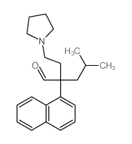 1-Pyrrolidinebutanal, a-(2-methylpropyl)-a-1-naphthalenyl- Structure