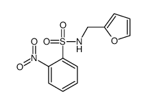 N-(furan-2-ylmethyl)-2-nitrobenzenesulfonamide Structure