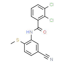 2,3-DICHLORO-N-[5-CYANO-2-(METHYLSULFANYL)PHENYL]BENZENECARBOXAMIDE Structure