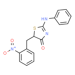 (E)-5-(2-nitrobenzyl)-2-(phenylimino)thiazolidin-4-one picture