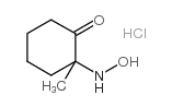 2-(HYDROXYAMINO)-2-METHYLCYCLOHEXAN-1-ONE HYDROCHLORIDE Structure