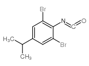2,6-二溴-4-异丙基苯基异氰酸酯结构式