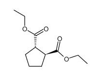 (+/-)-trans-cyclopentane-1,2-dicarboxylic acid diethyl ester结构式