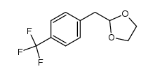2-[(4-trifluoromethyl)benzyl]-1,3-dioxolane结构式