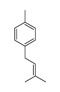 1-methyl-4-(3-methylbut-2-enyl)benzene结构式