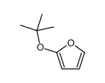 2-[(2-methylpropan-2-yl)oxy]furan结构式