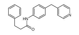 3-phenyl-N-[4-(pyridin-4-ylmethyl)phenyl]propanamide structure