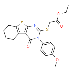 ethyl 2-((3-(4-methoxyphenyl)-4-oxo-3,4,5,6,7,8-hexahydrobenzo[4,5]thieno[2,3-d]pyrimidin-2-yl)thio)acetate picture