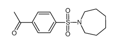 1-[4-(氮杂环庚烷-1-磺酰基)苯基]乙-1-酮结构式