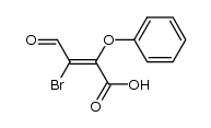 3-bromo-4-oxo-2-phenoxy-crotonic acid Structure