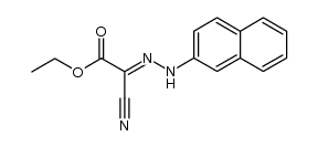 cyano-[2]naphthylhydrazono-acetic acid ethyl ester Structure