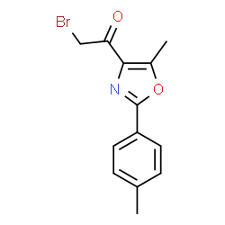 2-BROMO-1-(5-METHYL-2-P-TOLYL-OXAZOL-4-YL)-ETHANONE结构式