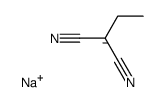 sodium salt of 2-ethylmalononitrile Structure