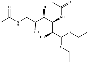 3,6-Di(acetylamino)-3,6-dideoxy-D-altro-hexose diethyl dithioacetal structure