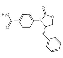 (S)-3-(4-乙酰基苯基)-4-苄基噁唑啉-2-酮结构式