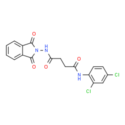 N-(2,4-Dichlorophenyl)-N'-(1,3-dioxo-1,3-dihydro-2H-isoindol-2-yl)succinamide结构式