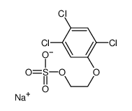 Sulfuric acid 2-(2,4,5-trichlorophenoxy)ethyl(sodium) salt Structure
