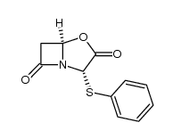 (2S,5R)-2-Phenylthio-4-oxa-1-azabicyclo[3.2.0]heptan-3,7-dione结构式