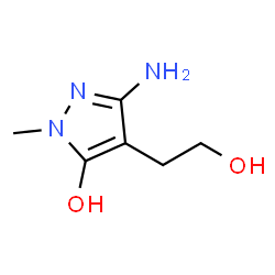 1H-Pyrazole-4-ethanol,3-amino-5-hydroxy-1-methyl- Structure