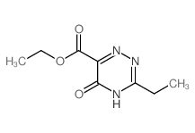 ethyl 3-ethyl-5-oxo-2H-1,2,4-triazine-6-carboxylate Structure