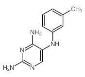 2,4,5-Pyrimidinetriamine,N5-(3-methylphenyl)- Structure